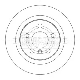 BORG & BECK bbd5390 -  Тормозной диск